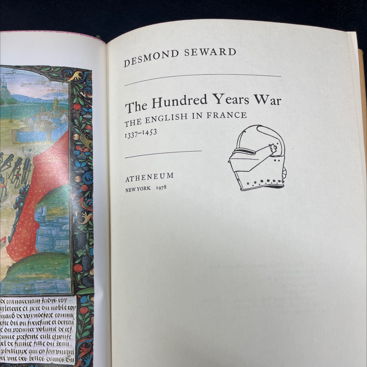 the hundred years war book, by desmond seward, 1978 Hardcover image 2