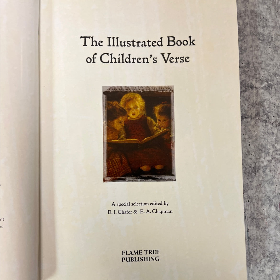 the illustrated book of children's verse book, by E. I. Chafer & E. A. Chapman, 2014 Hardcover image 2