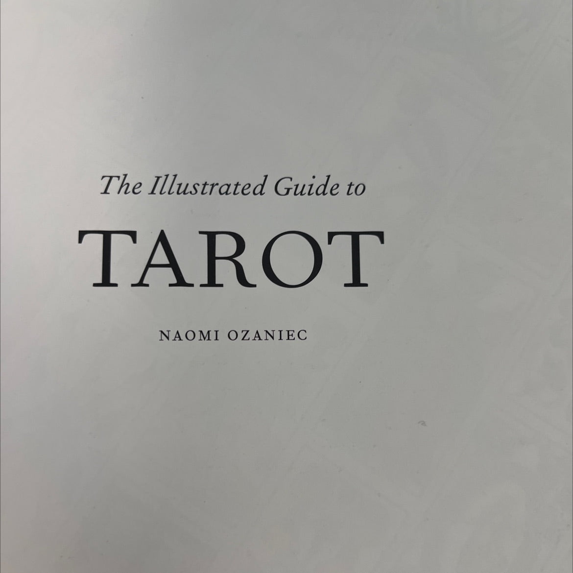 the illustrated guide to tarot book, by naomi ozaniec, 1999 Paperback image 2