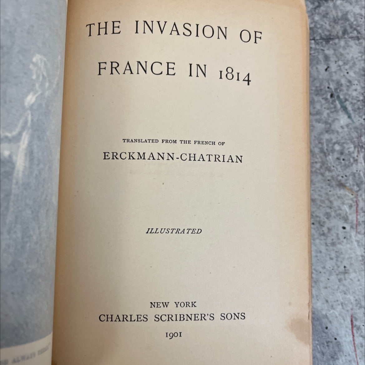 the invasion of france in 1814 book, by erckmann-chatrian, 1901 Hardcover, Antique image 2