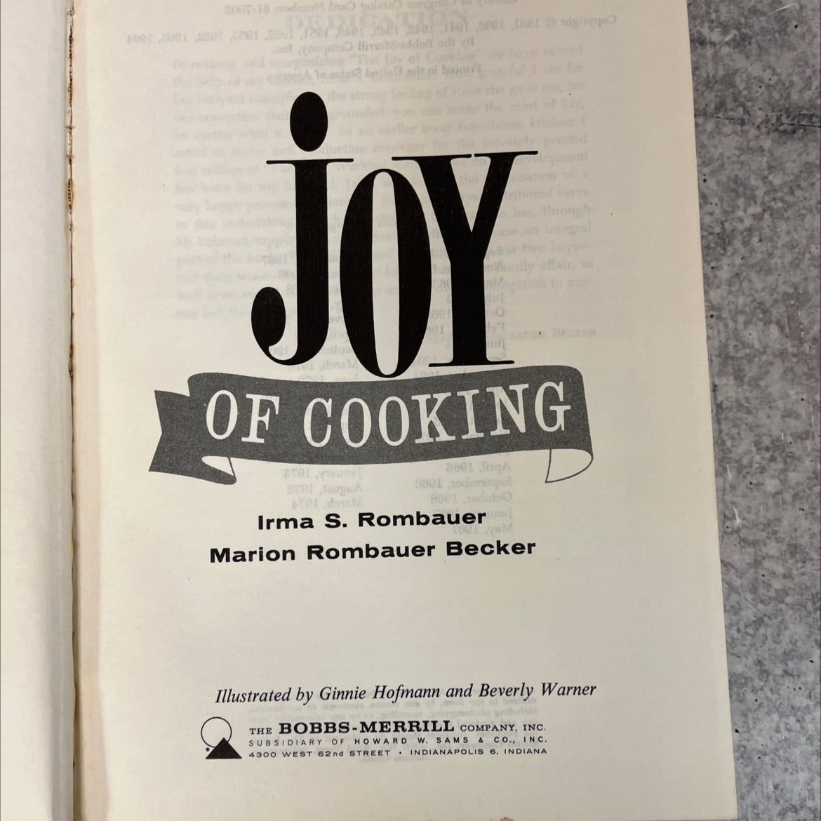 the joy of cooking book, by irma s. rombauer, marion rombauer becker, 1970 Hardcover, Vintage image 2