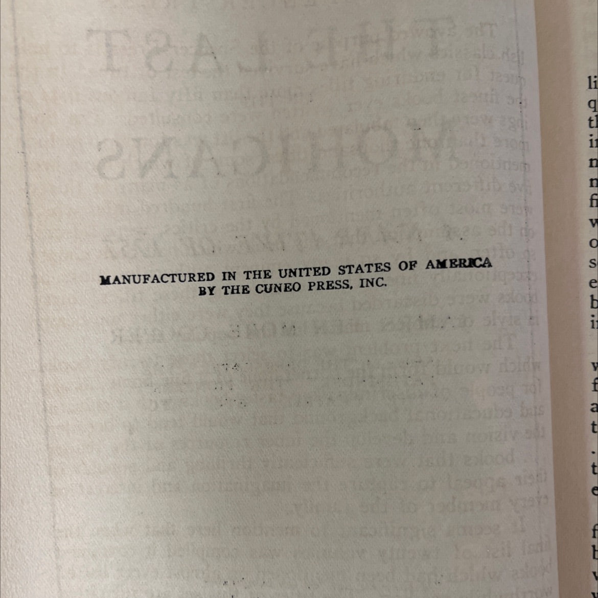 the last of the mohicans a narrative of 1757 book, by james fenimore cooper, 1970 Hardcover image 3