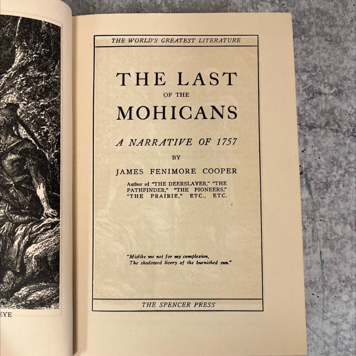 the last of the mohicans a narrative of 1757 book, by james fenimore cooper, 1970 Hardcover image 2