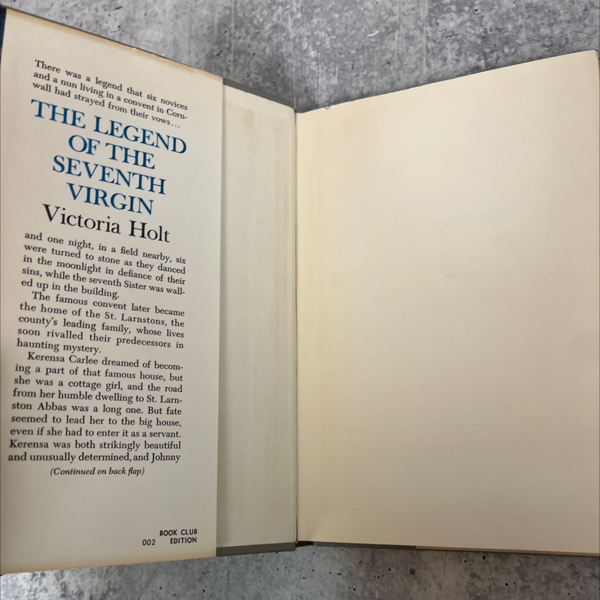 the legend of the seventh virgin book, by victoria holt, 1965 Hardcover image 4