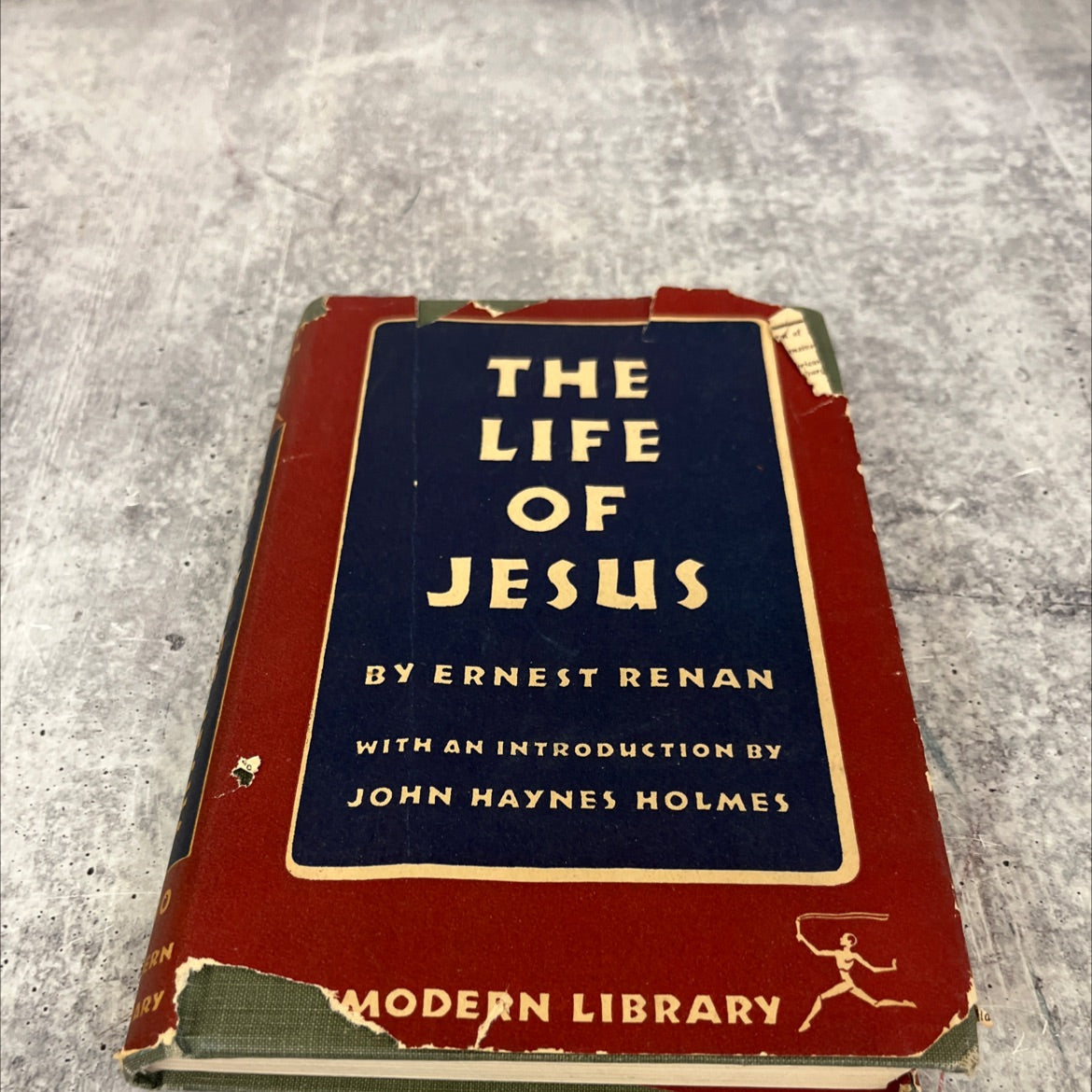 the life of jesus book, by ernest renan, 1927 Hardcover image 1