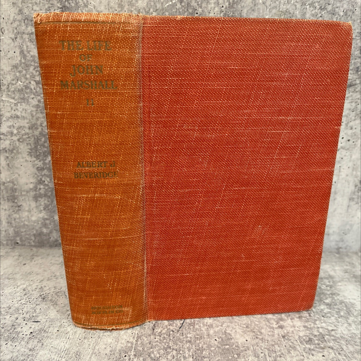 the life of john marshall book, by albert j. beveridge, 1919 Hardcover, Antique image 1