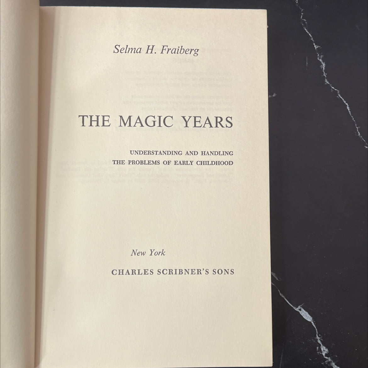 the magic years understanding and handling the problems of early childhood book, by Selma H. Fraiberg, 1959 Hardcover, image 2