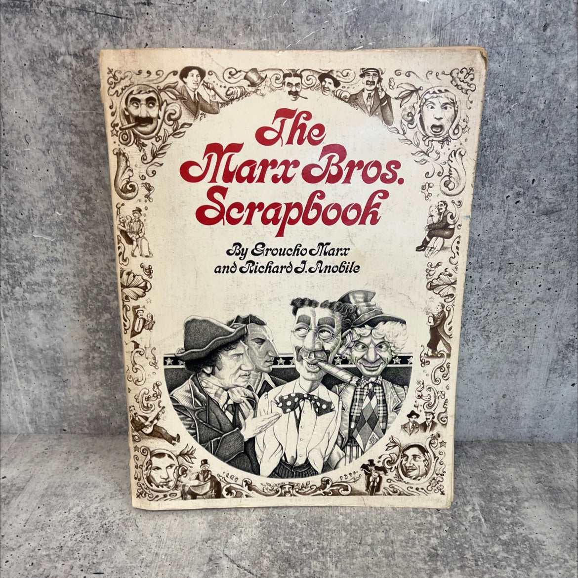 the marx bros. scrapbook book, by groucho marx and richard j. anobile, 1974 Paperback, Vintage image 1