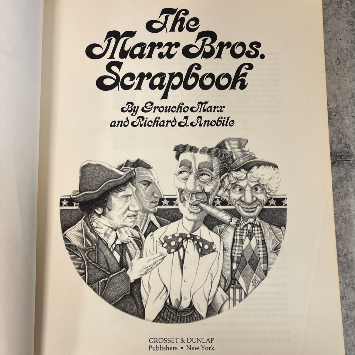 the marx bros. scrapbook book, by groucho marx and richard j. anobile, 1974 Paperback, Vintage image 2