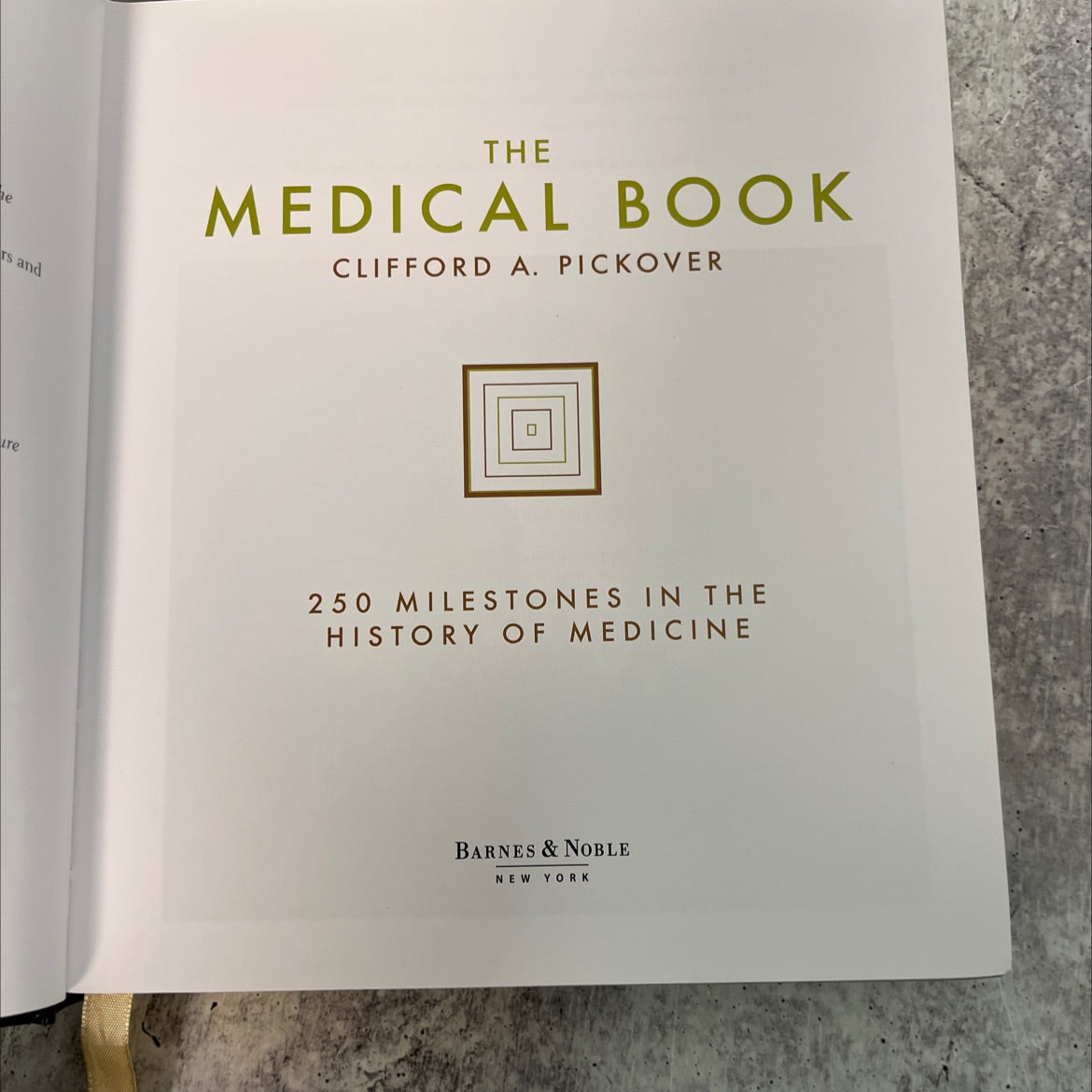 the medical book book, by clifford a. pickover, 2013 Leather image 2