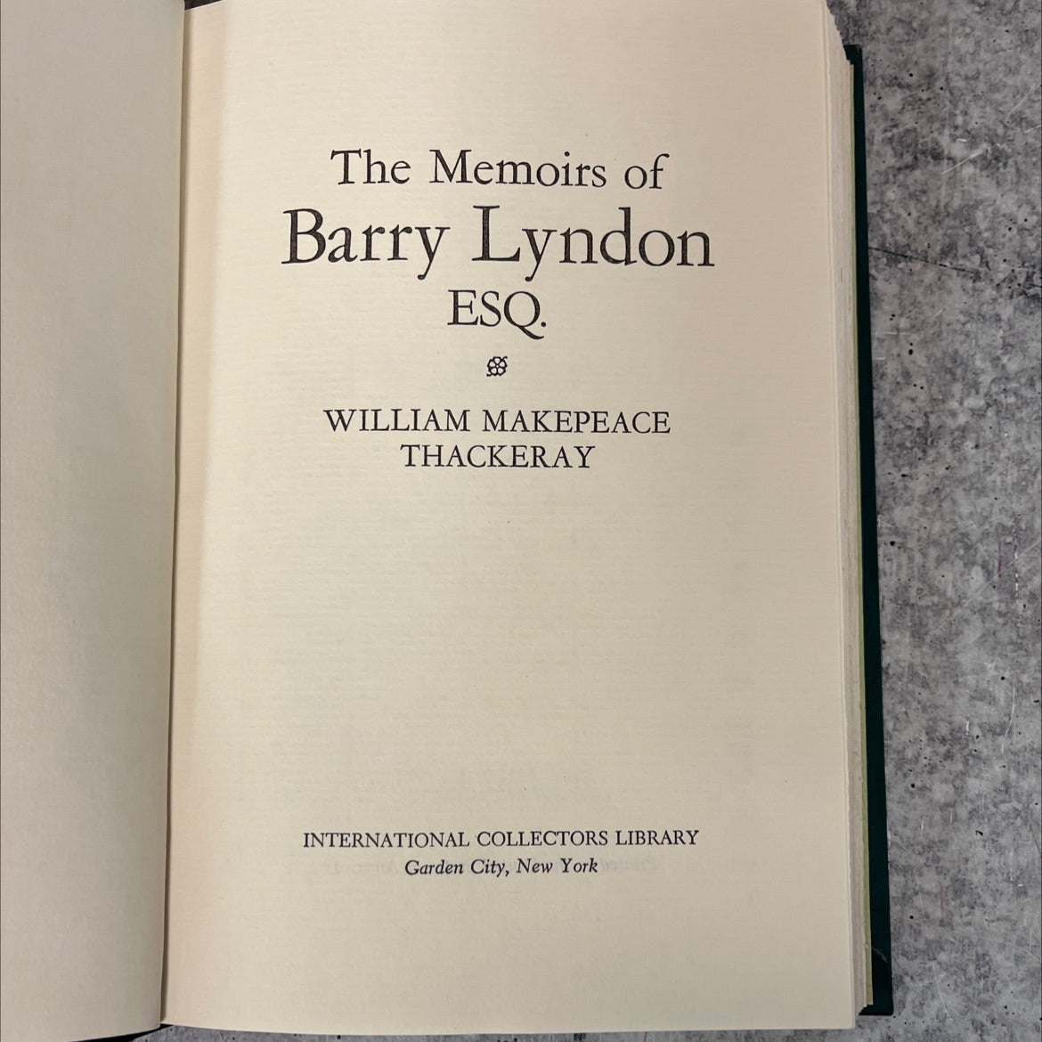 the memoirs of barry lyndon esq book, by william makepeace thackeray, 1970 Hardcover, Vintage image 2