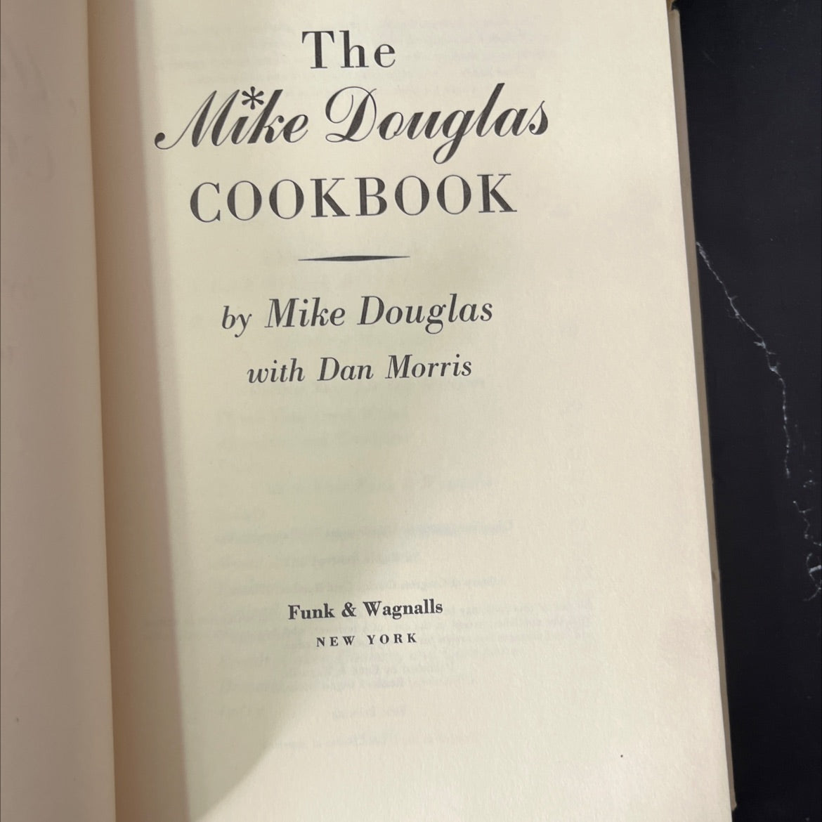 the mike douglas cookbook book, by Mike Douglas with Dan Morris, 1969 Hardcover, First Edition, Vintage image 2