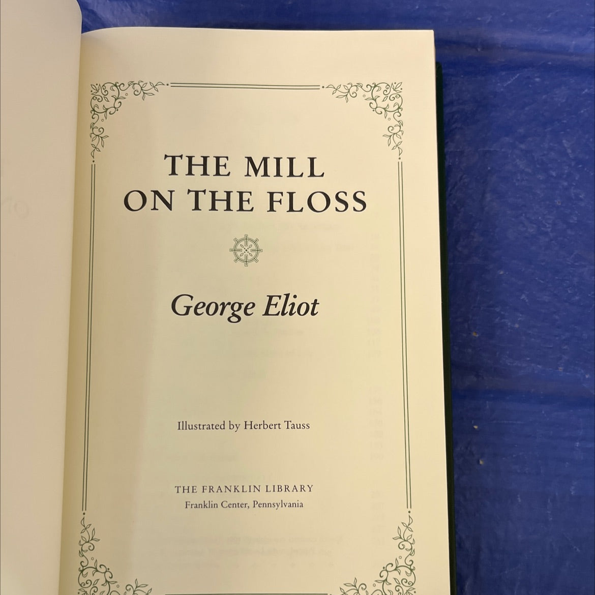 the mill on the floss book, by George Eliot, 1981 Leather image 2