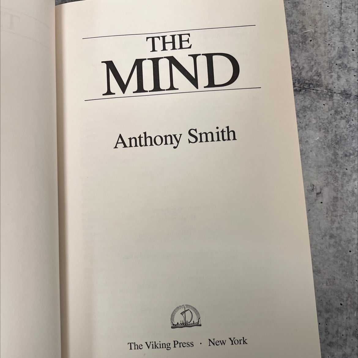 the mind book, by Anthony Smith, 1984 Hardcover image 2