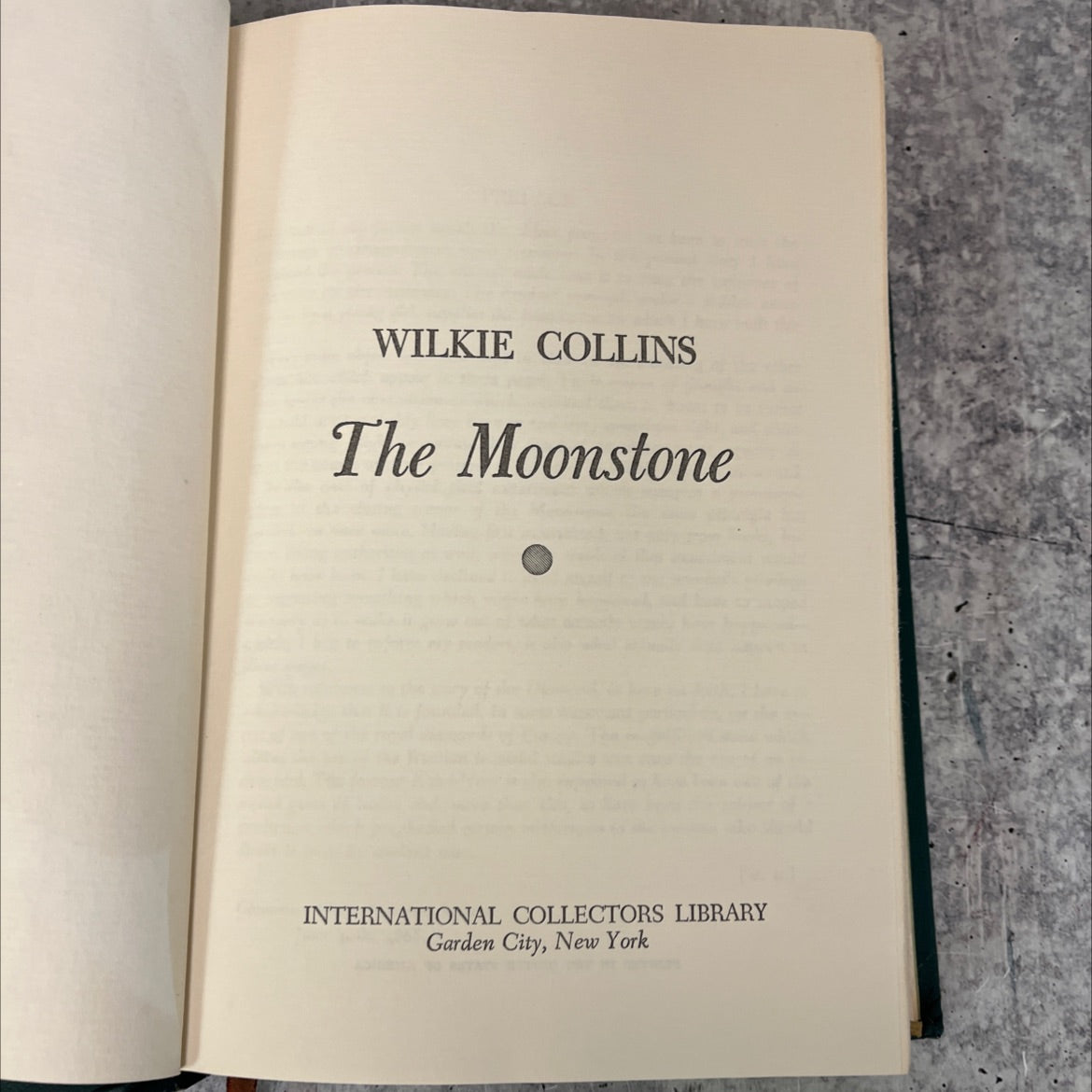 the moonstone book, by wilkie collins, 1970 Hardcover, Vintage image 2