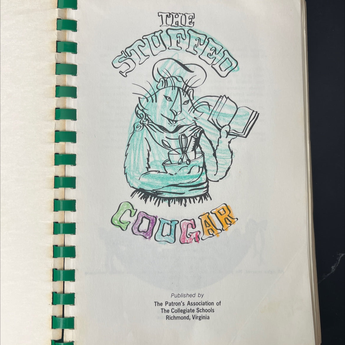 the most used cookbook book, by The Patron's Association of The Collegiate Schools, 1981 Paperback, Vintage image 2