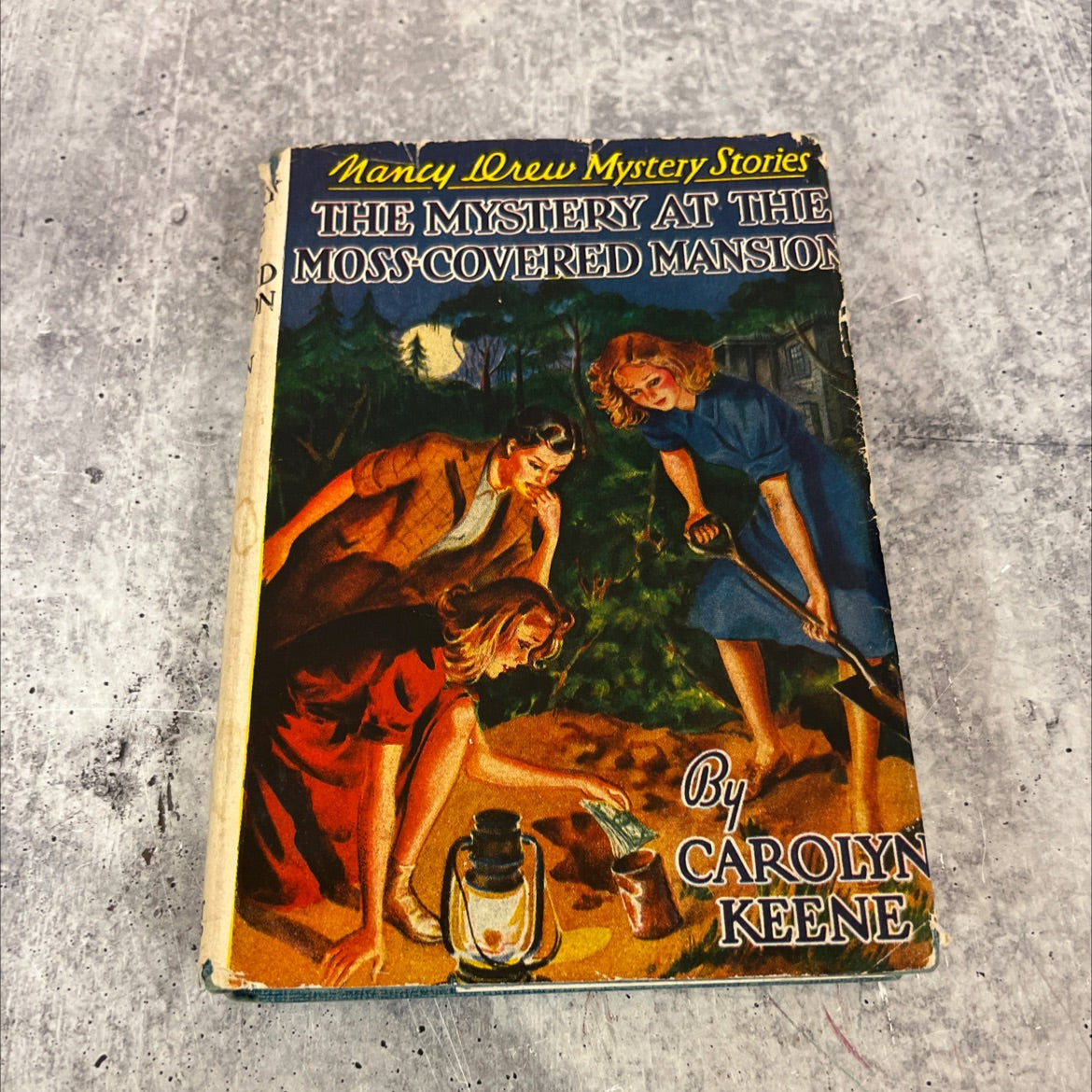 the mystery at the moss-covered mansion book, by carolyn keene, 1941 Hardcover image 1