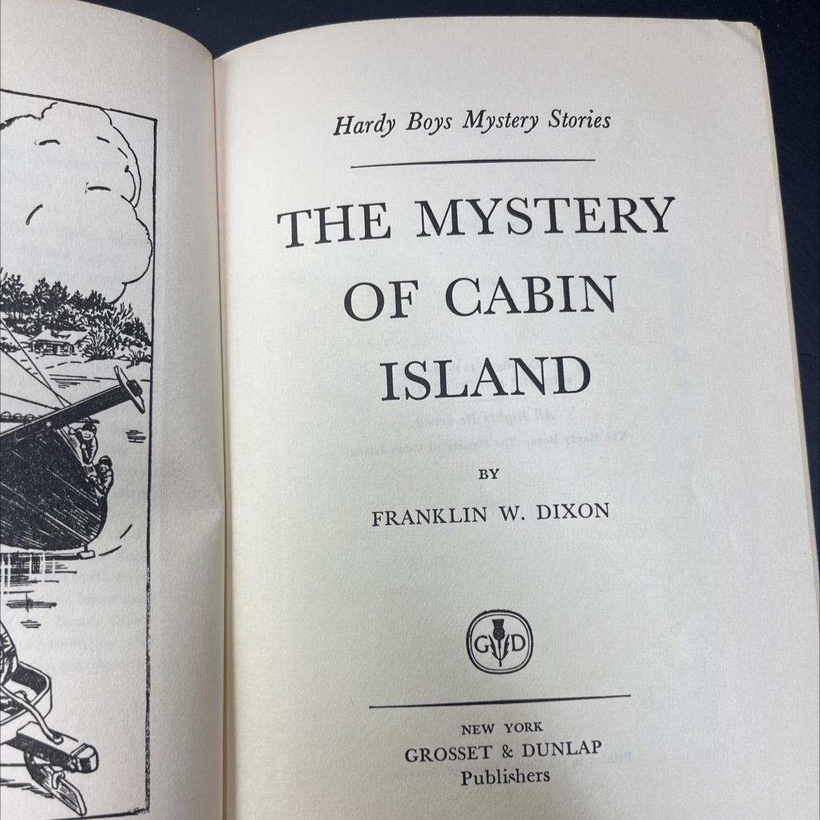 the mystery of cabin island book, by franklin w. dixon, 1929 Hardcover image 2