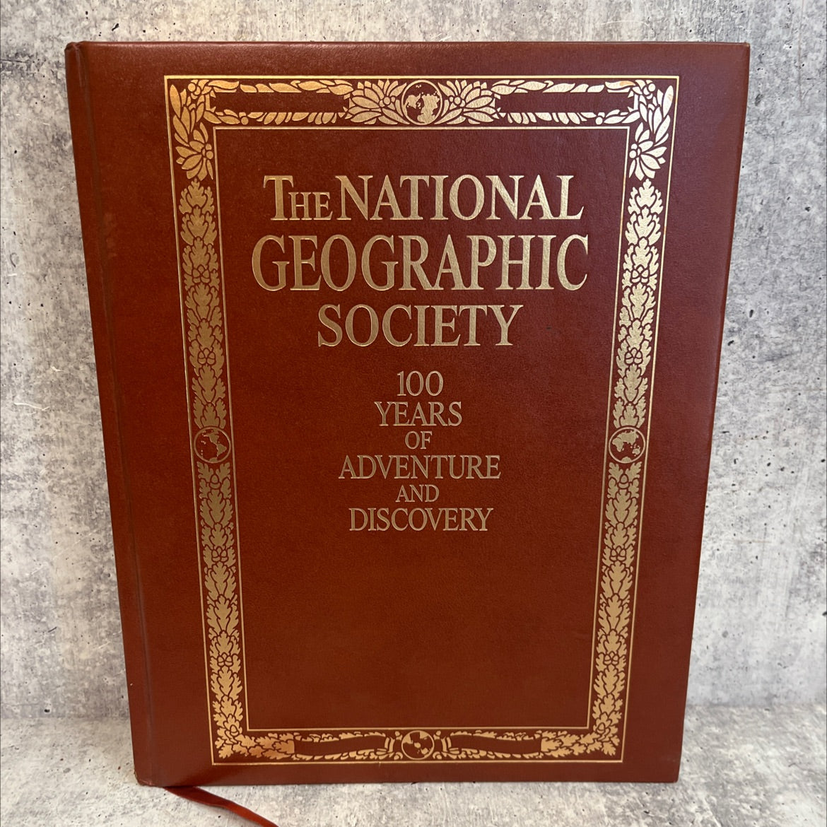 the national geographic society: 100 years of adventure and discovery book, by C. D. B. Bryan, 1997 Leather image 1