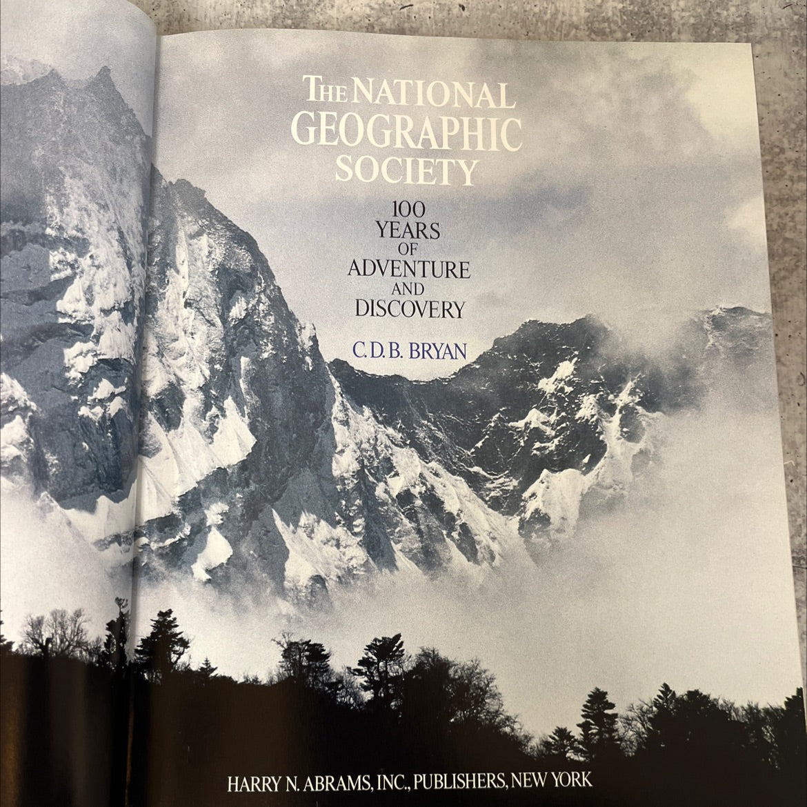 the national geographic society 100 years of adventure and discovery book, by c.d.b. bryan, 1987 Leather image 2