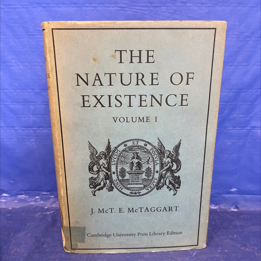 the nature of existence book, by john mctaggart ellis mctaggart, 1968 Hardcover image 1