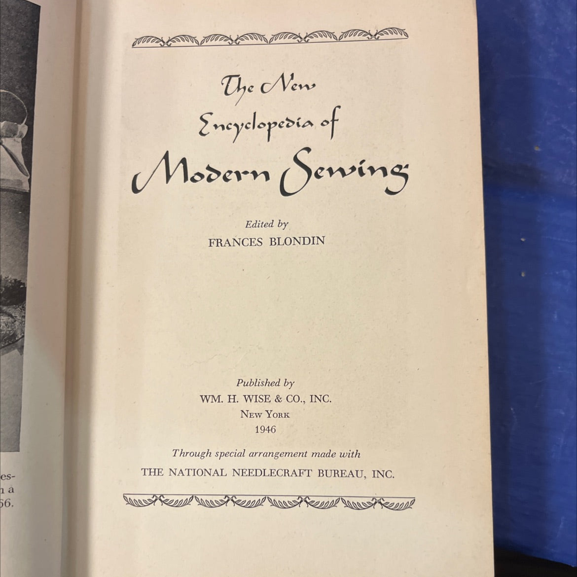 the new encyclopedia of modern sewing book, by frances blondin, 1946 Hardcover image 2