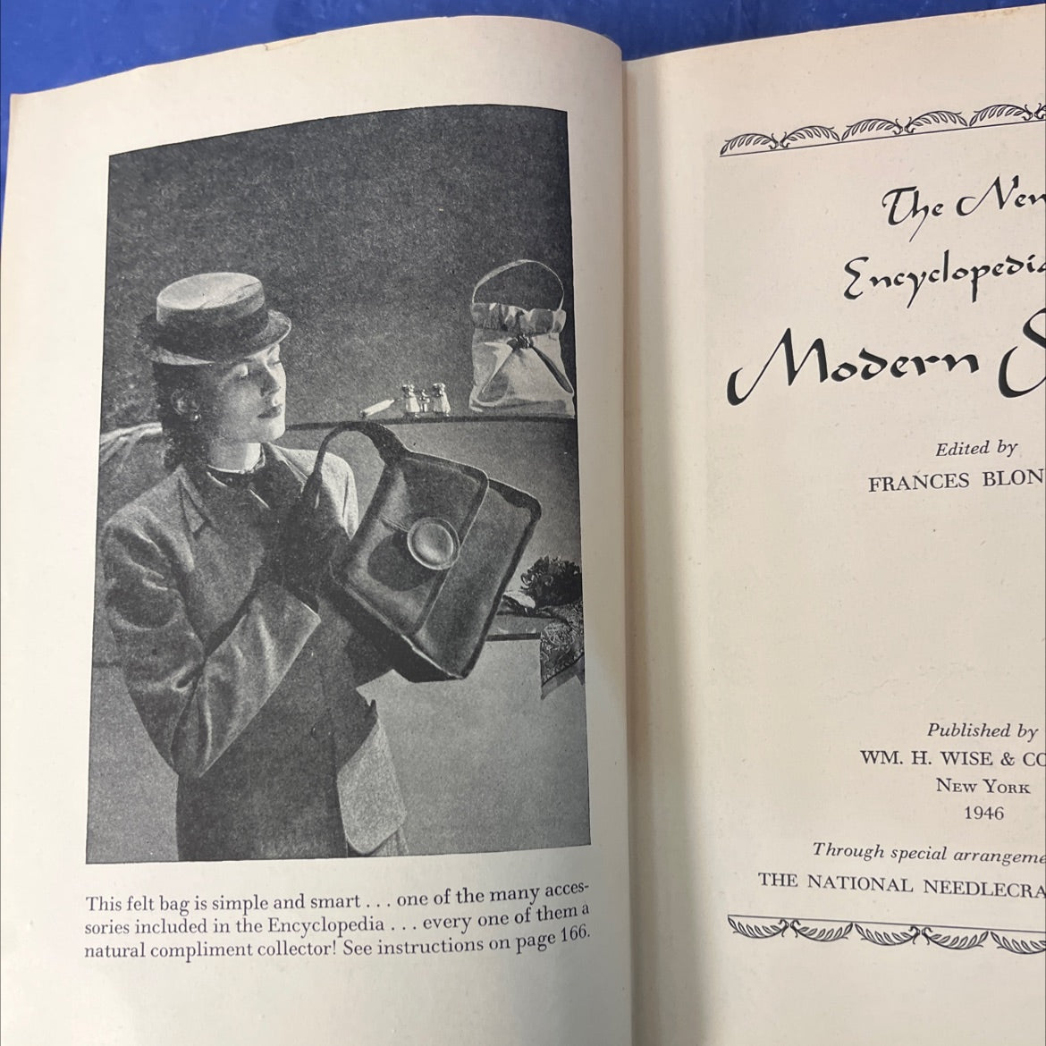 the new encyclopedia of modern sewing book, by frances blondin, 1946 Hardcover image 4