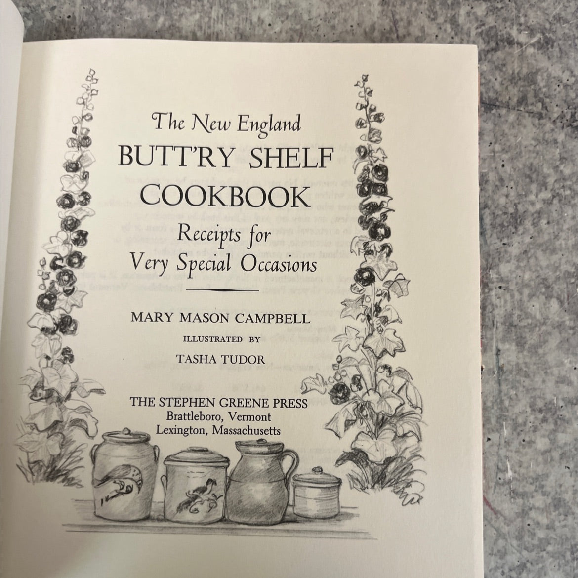 the new england butt'ry shelf cookbook book, by mary mason campbell, 1982 Hardcover image 2