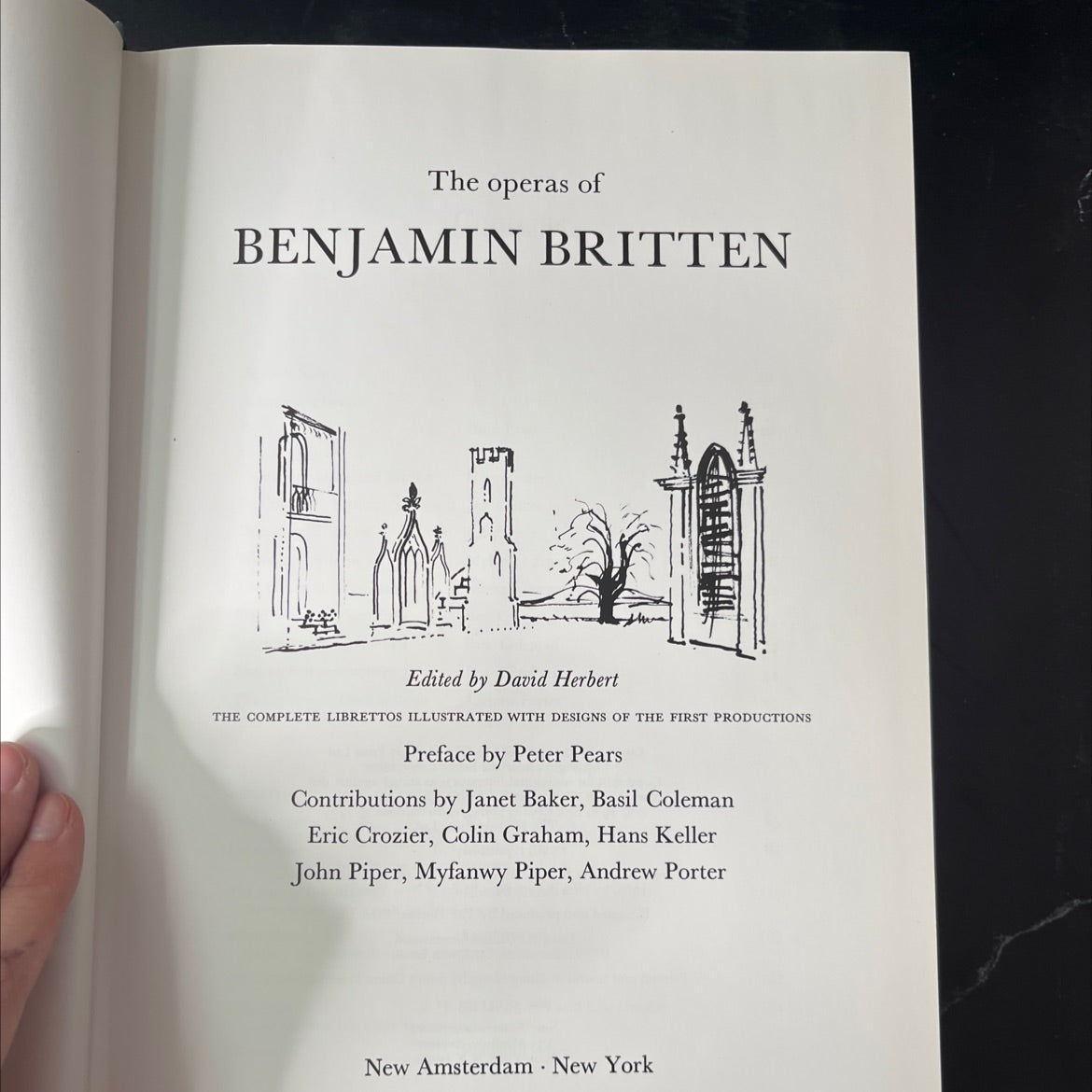 the operas of benjamin britten book, by david herbert, 1989 Hardcover image 2