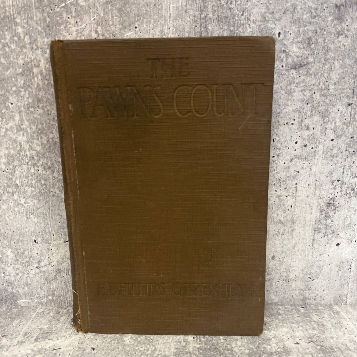 the pawns count book, by e. phillips oppenheim, 1918 Hardcover, Antique, Heavily Used image 1