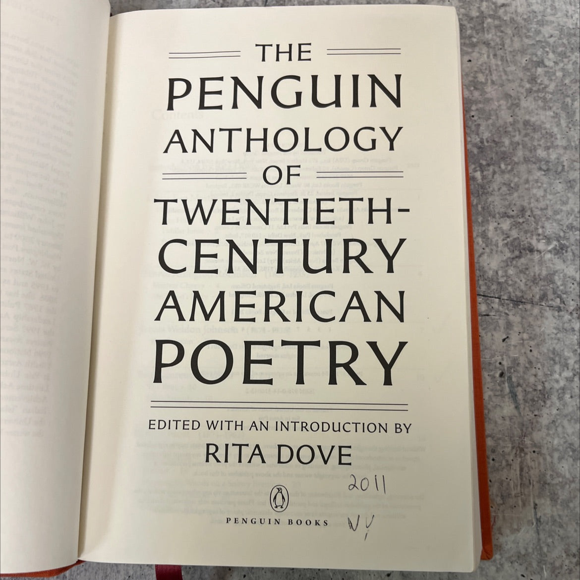 the penguin anthology of twentieth-century american poetry book, by rita dove, 2011 Hardcover image 2