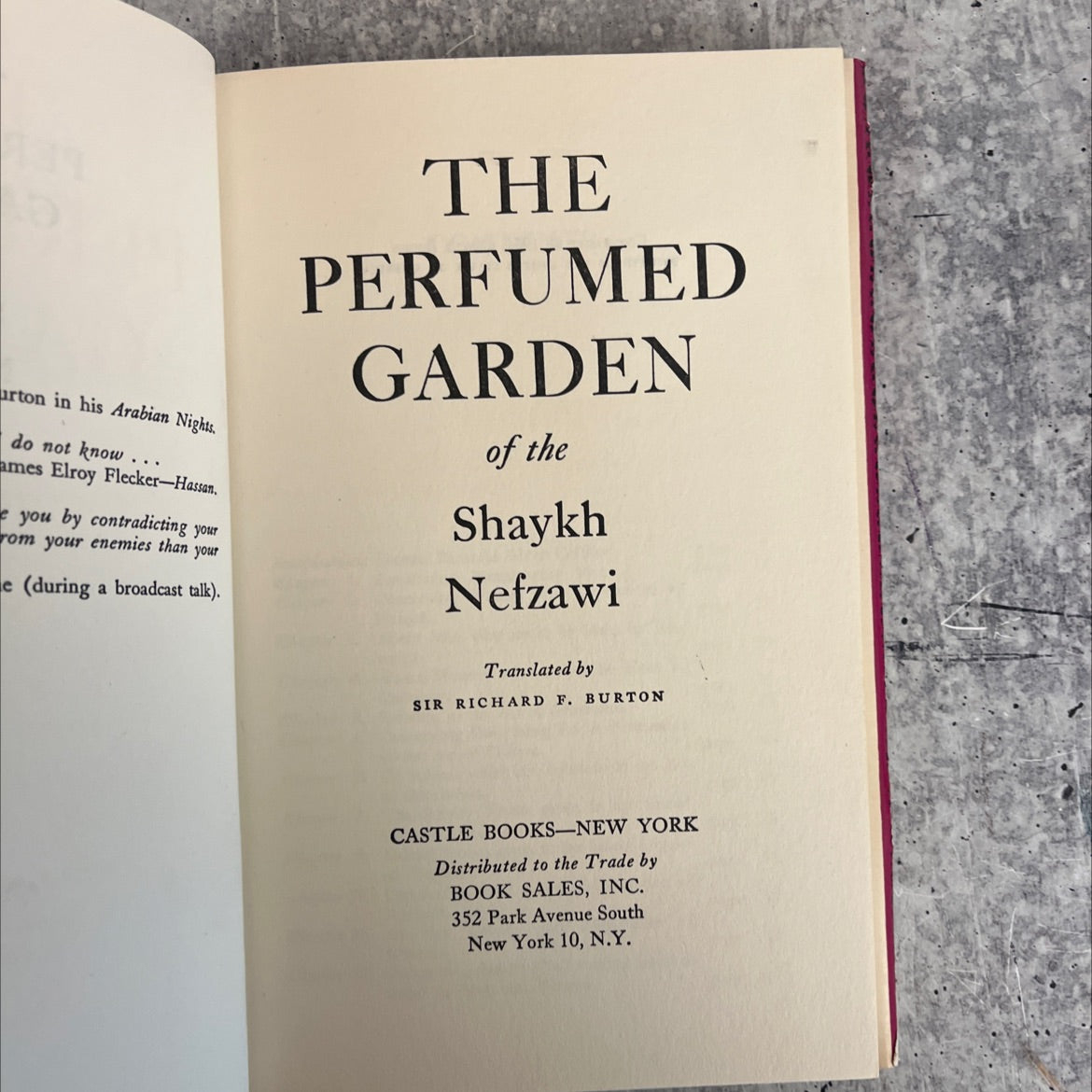 the perfumed garden book, by shaykh nefzawi, 1964 Hardcover, Vintage image 2