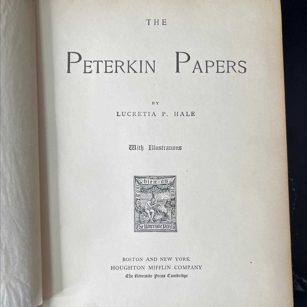 the peterkin papers book, by lucretia p. hale, 1886 Hardcover, Antique image 2