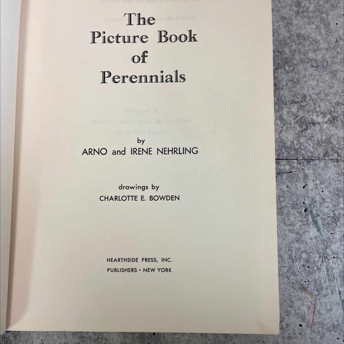 the picture book of perennials book, by arno and irene nehrling, 1964 Hardcover, Vintage image 2