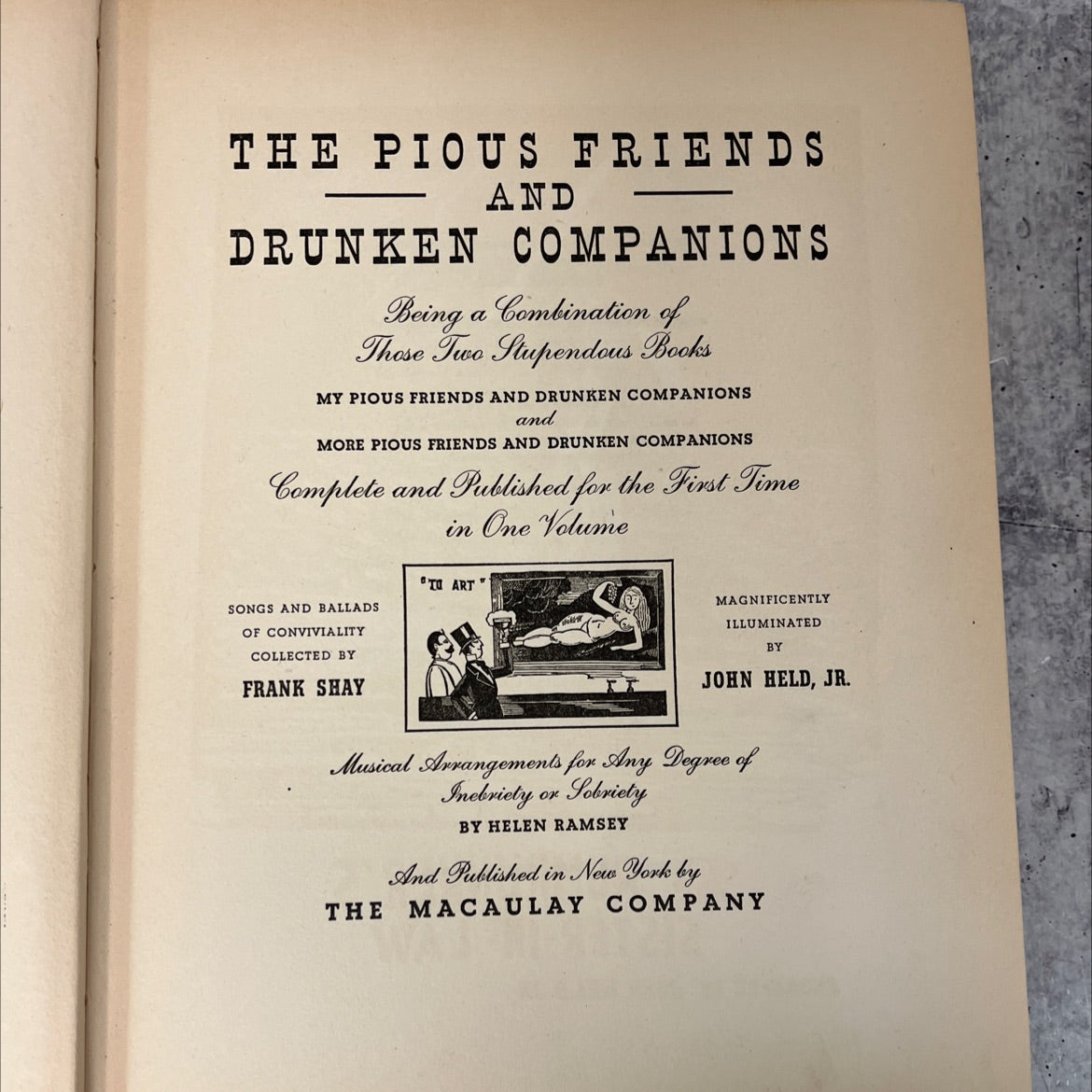 the pious friends and drunken companions book, by frank shay, 1927 Hardcover, Vintage image 2