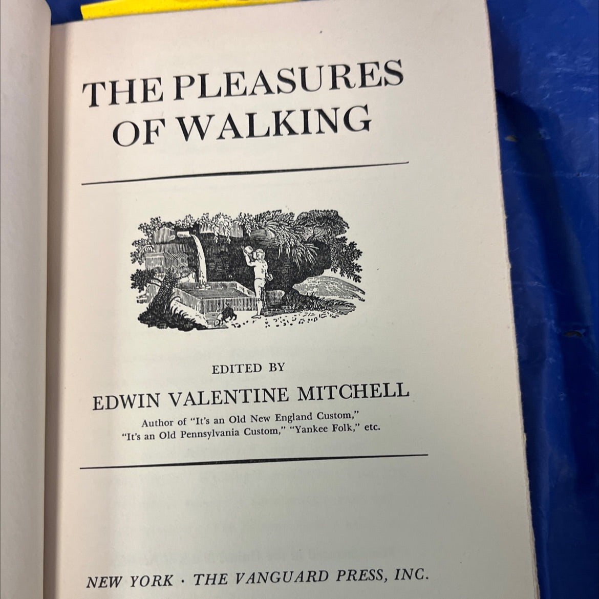 the pleasures of walking book, by edwin valentine mitchell, 2018 Hardcover image 2