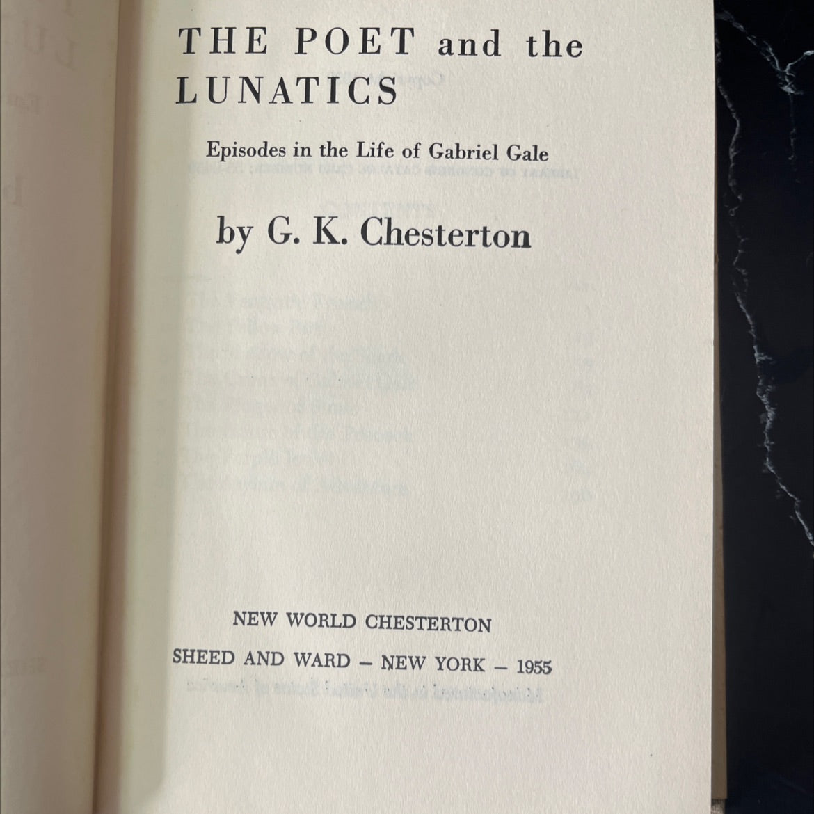 the poet and the lunatics episodes in the life of gabriel gale book, by g. k. chesterton, 1955 Hardcover, Vintage image 2