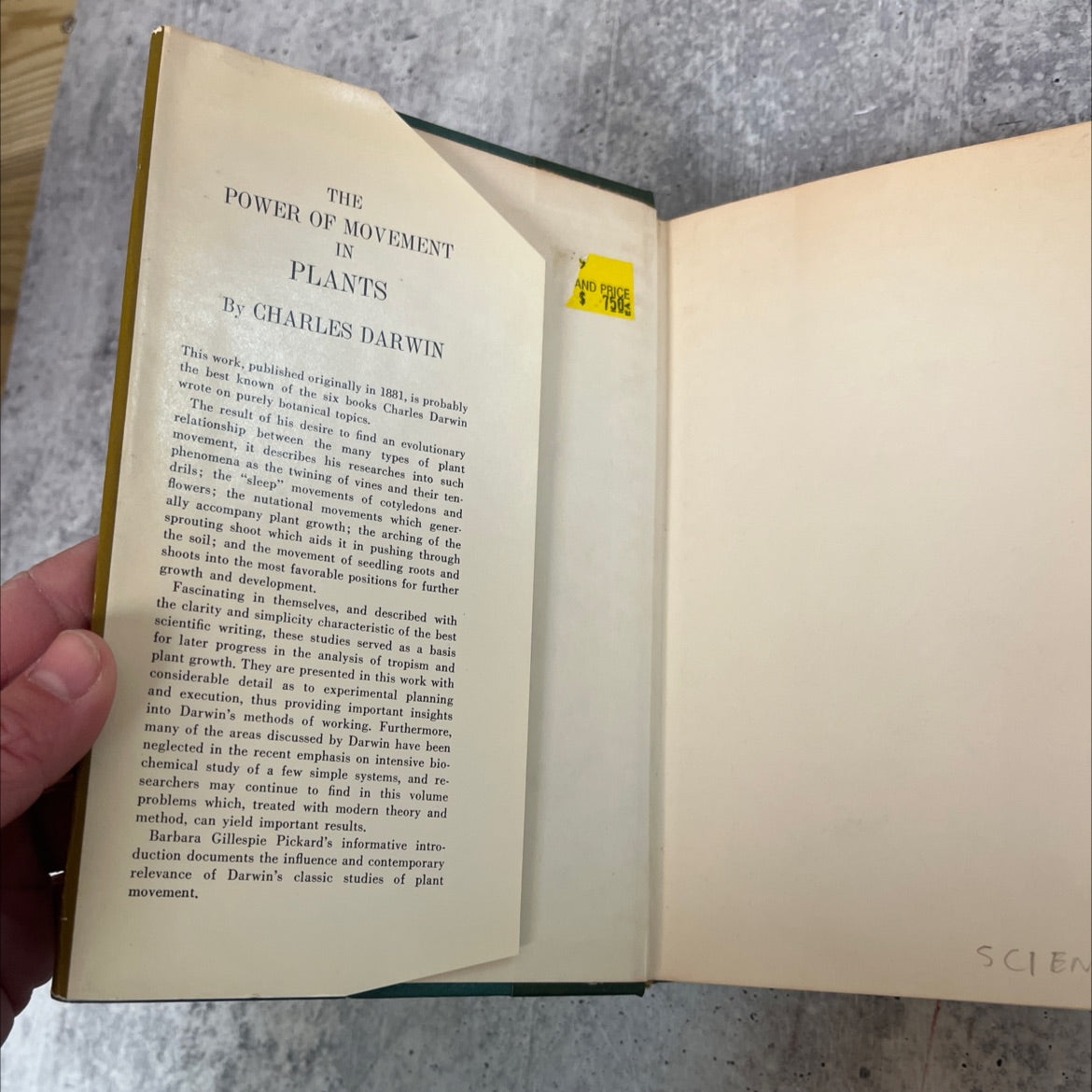 the power of movement in plants book, by charles darwin, 1966 Hardcover image 4