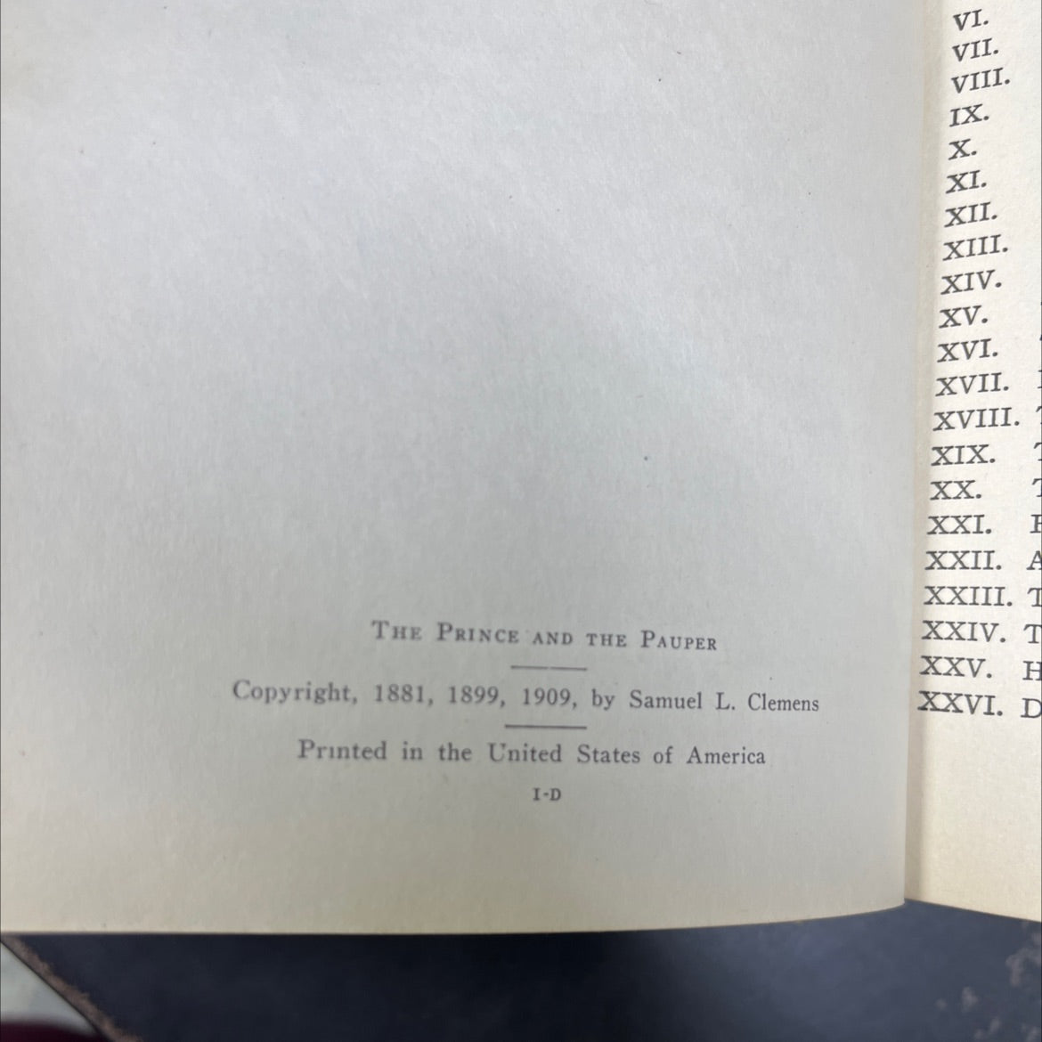 the prince and the pauper book, by mark twain, 1909 Hardcover image 3