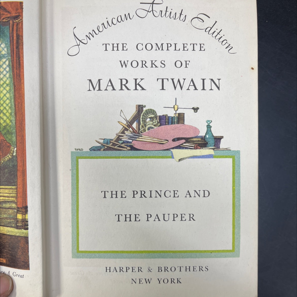 the prince and the pauper book, by mark twain, 1909 Hardcover image 2