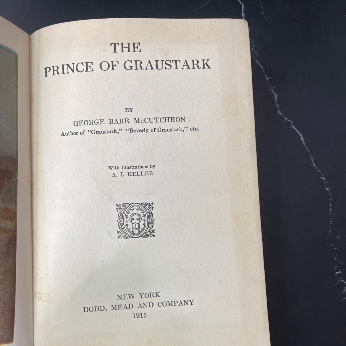 the prince of graustark book, by george barr mccutcheon, 1915 Hardcover, Antique image 2