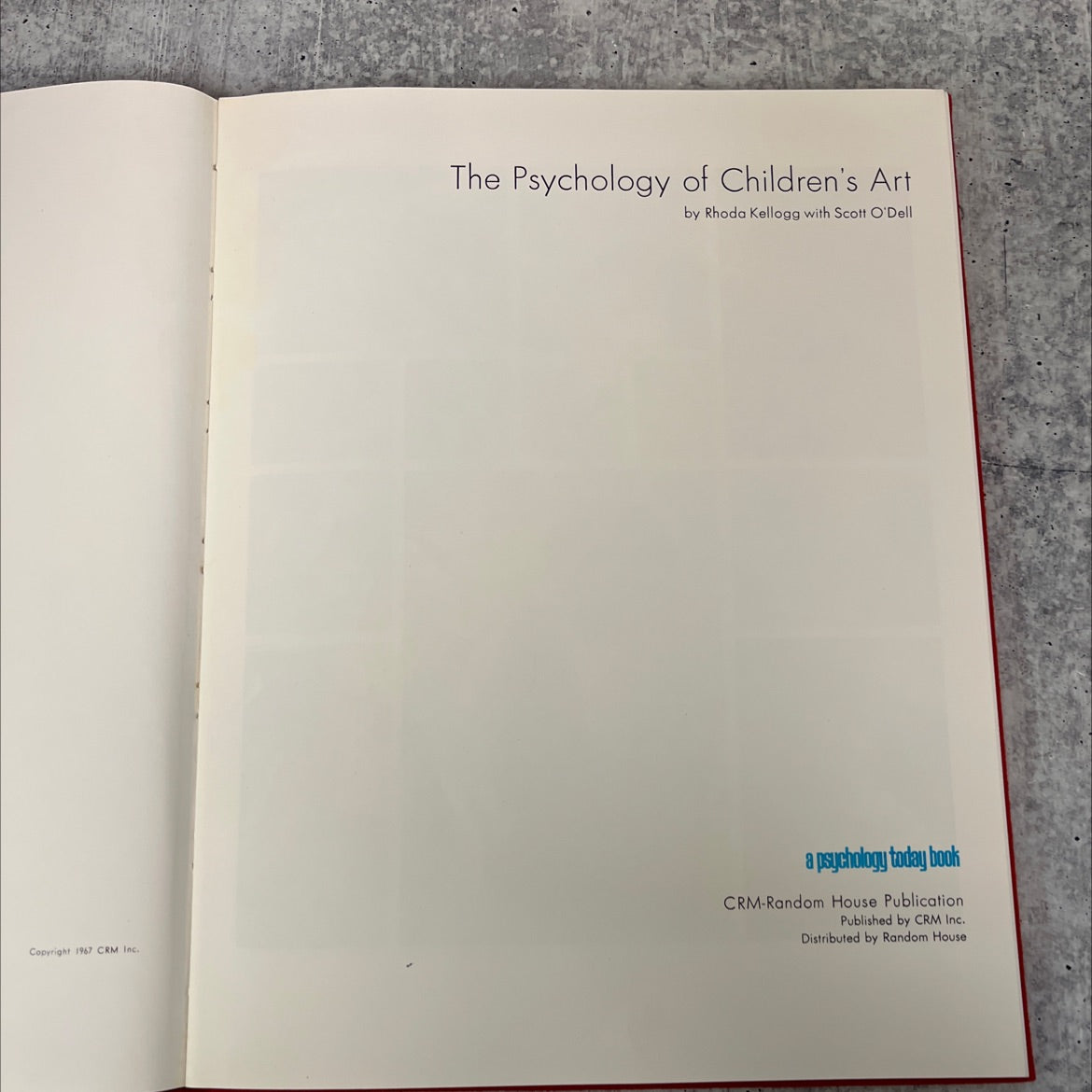 the psychology of children's art book, by Rhoda Kellogg with Scott O'Dell, 1967 Hardcover image 2