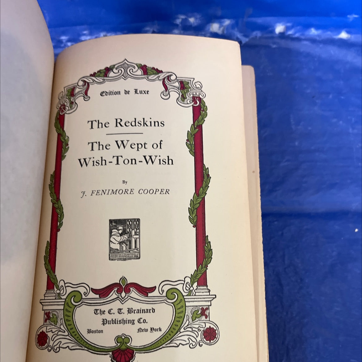 the redskins, the wept of wish-ton-wish book, by j. fenimore cooper, Unknown Hardcover image 2