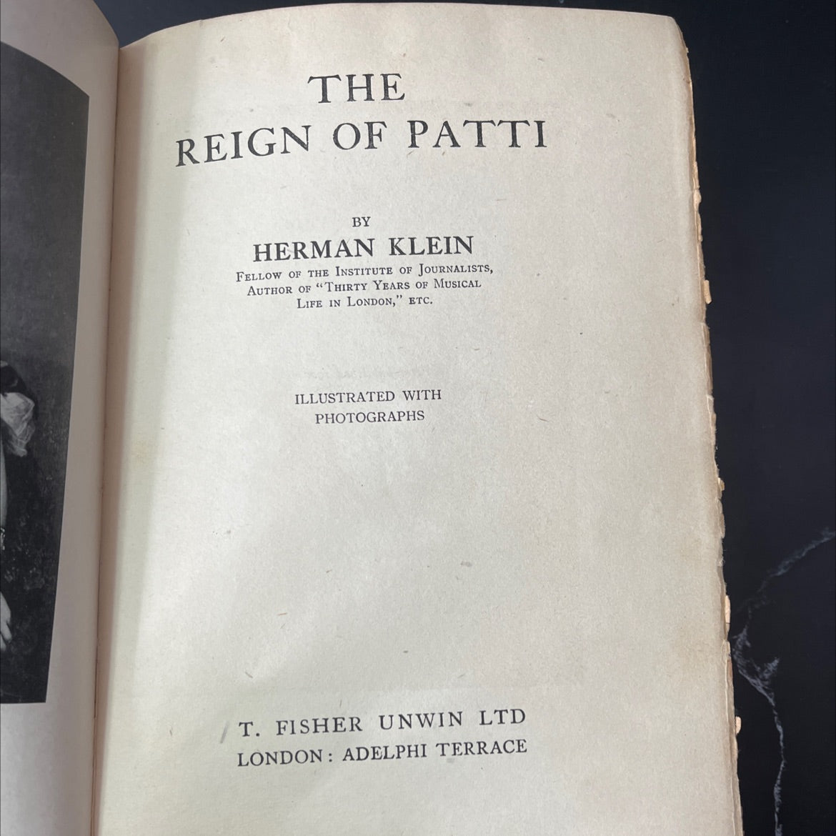 the reign of patti book, by herman klein, 1920 Hardcover, Antique image 2