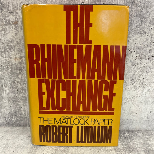 the rhinemann exchange book, by robert ludlum, 1974 Hardcover image 1