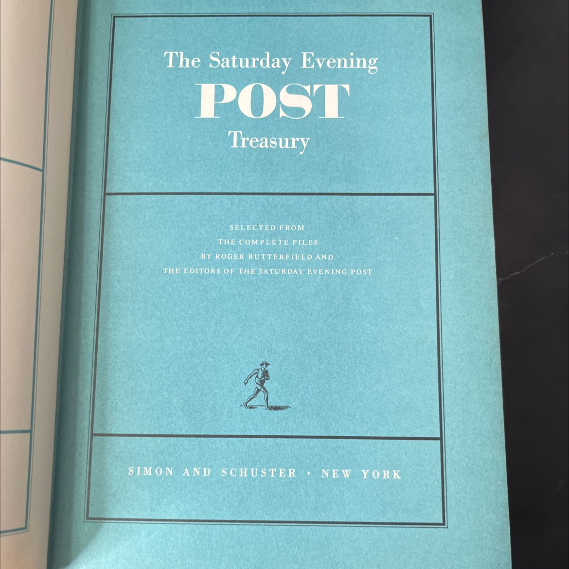 the saturday evening post treasury book, by roger butterfield, 1954 Hardcover, First Edition, Vintage, Heavily Used image 2