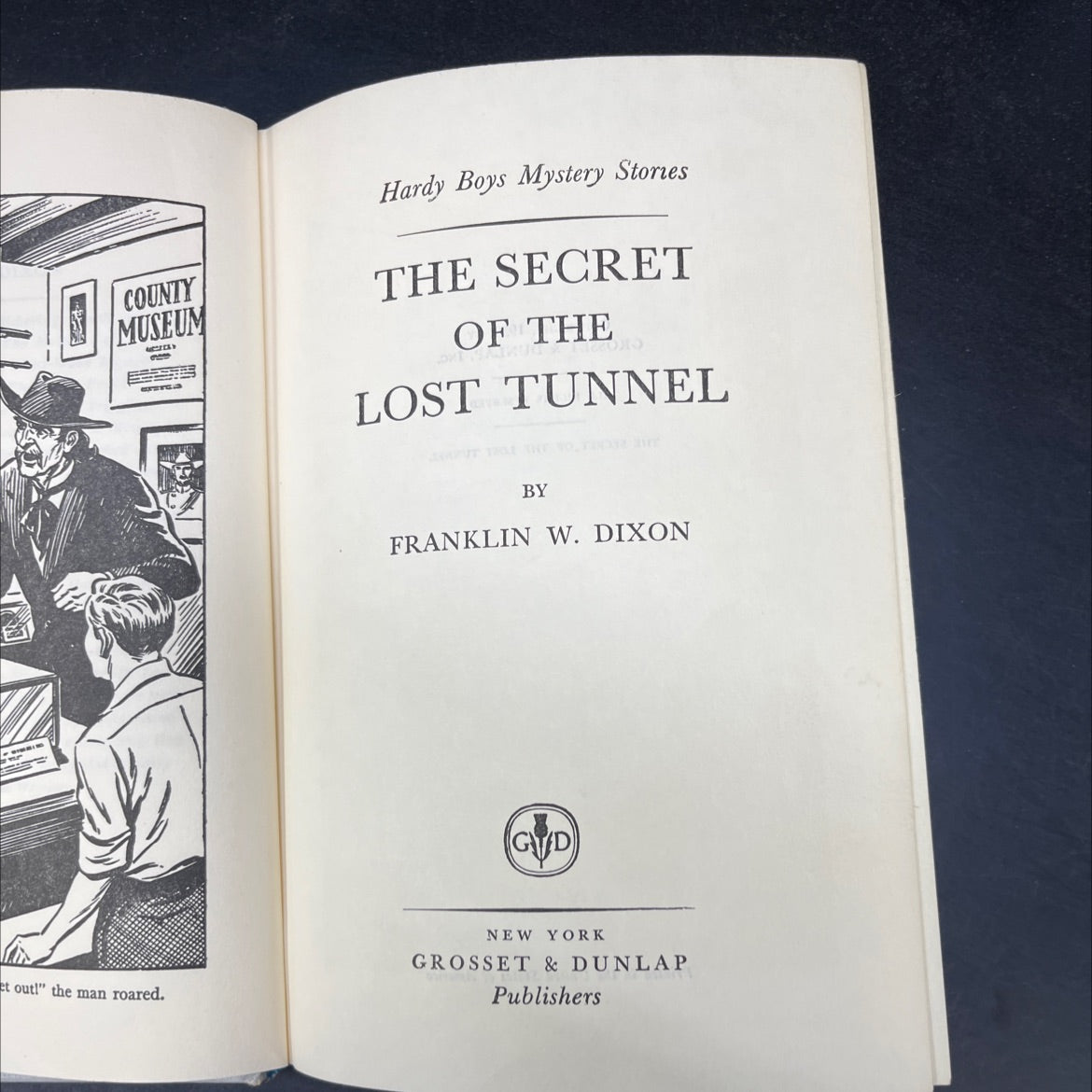 the secret of the lost tunnel book, by franklin w. dixon, 1950 Hardcover image 2