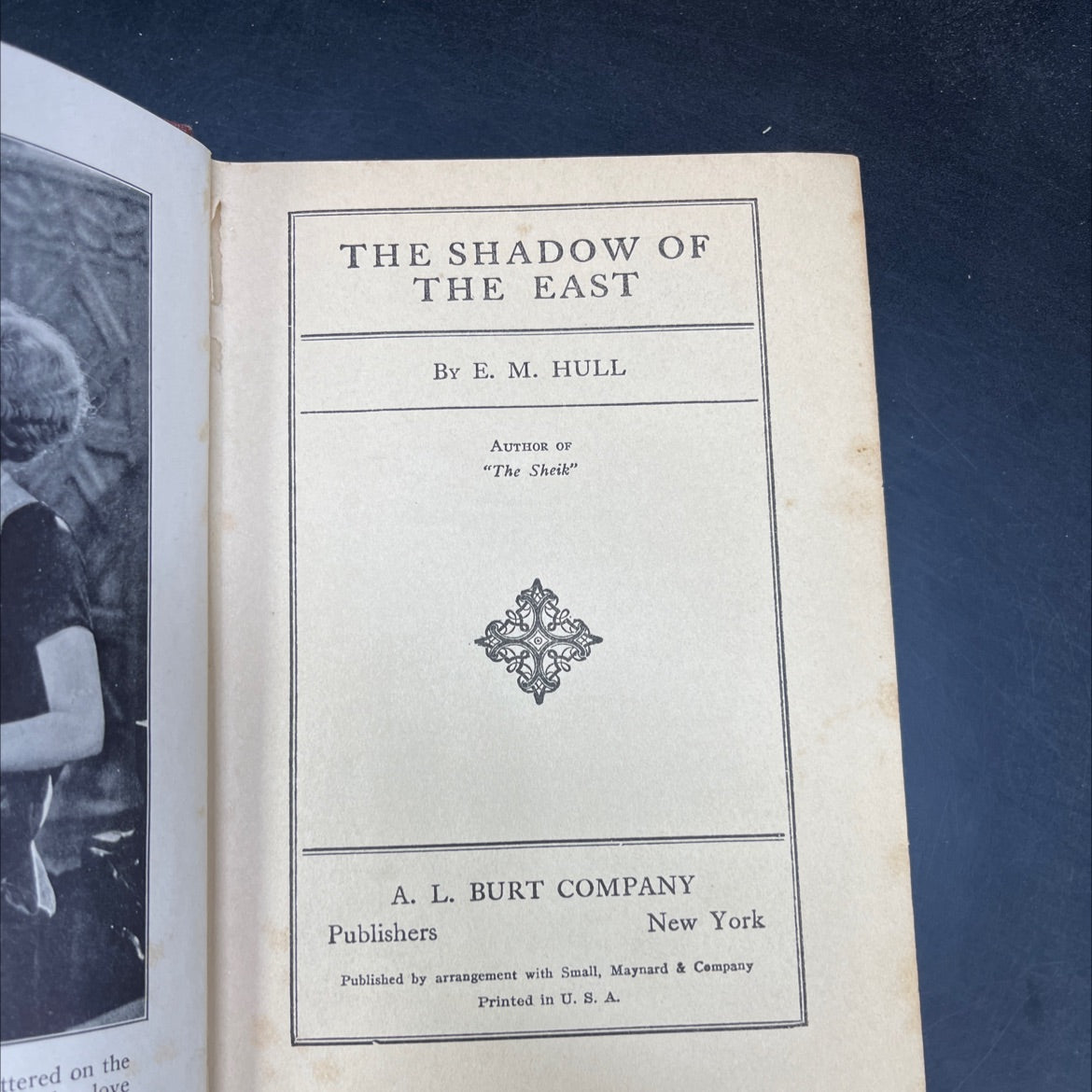 the shadow of the east book, by E. M. Hull, 1999 Hardcover image 2