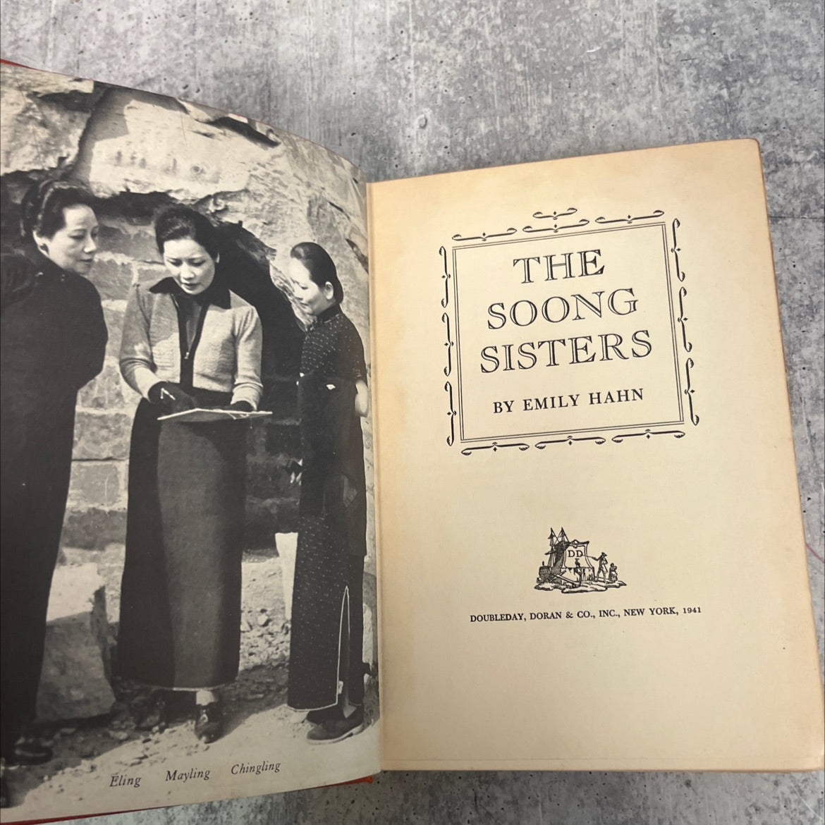 the soong sisters book, by emily hahn, 1941 Hardcover image 2