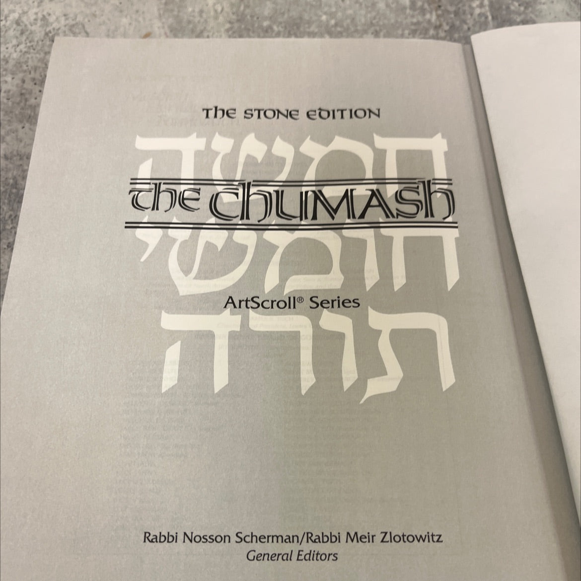 the stone edition chumash book, by rabbi nosson scherman/rabbi meir zlotowitz, 2015 Leather image 2